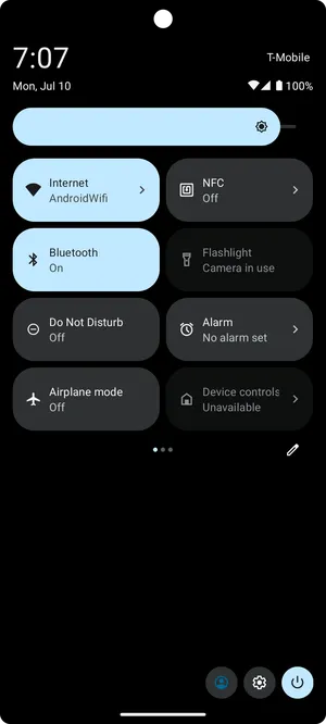 NFC Quick Settings